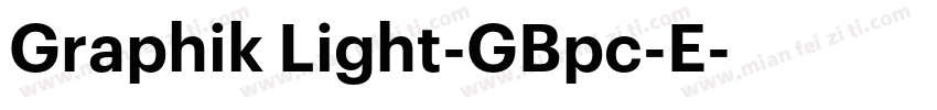 Graphik Light-GBpc-E字体转换